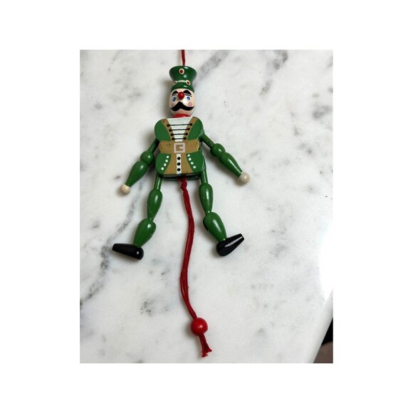Vintage German Wooden Jumping Jacks / Hampelmann Nutcracker - Soldier Design - Picture 2 of 4
